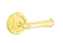 Emtek Wembley Lever Concealed Screws with Ribbon & Reed Rosette