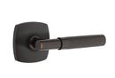 Emtek Select T-BAR Knurled Lever with Urban Modern Rosette