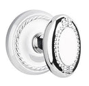 Emtek Beaded Egg Knob Concealed Screws With Rope Rosette