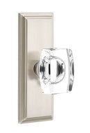Emtek Windsor Knob With 7” Wilshire Sideplate