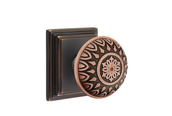 Emtek Lancaster Knob With Wilshire Rosette
