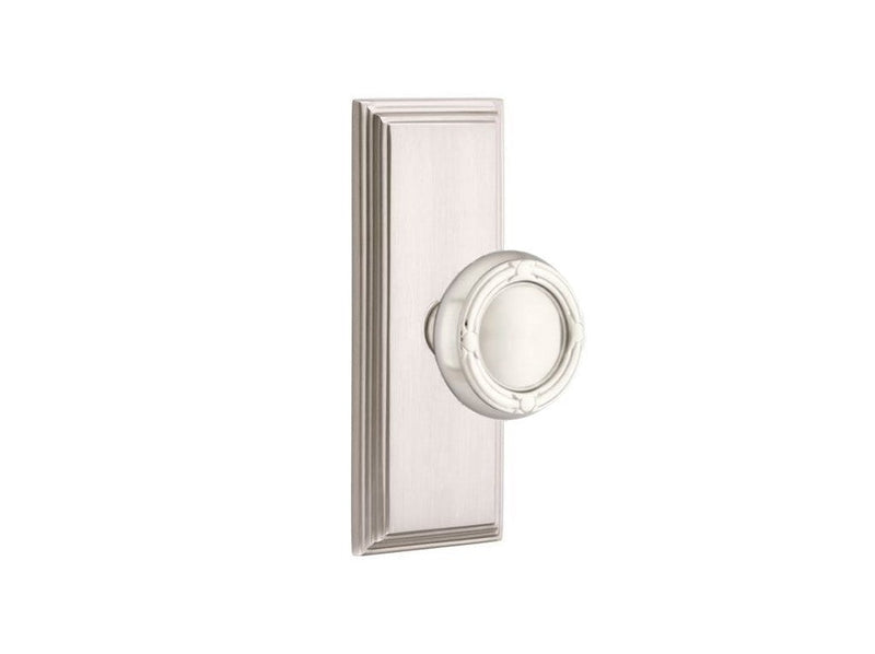 Emtek Ribbon & Reed Knob Concealed Screws With 7” Wilshire Rosette