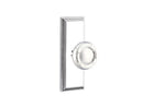 Emtek Ribbon & Reed Knob Concealed Screws With 7” Wilshire Rosette