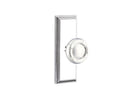 Emtek Ribbon & Reed Knob With 7” Wilshire Rosette