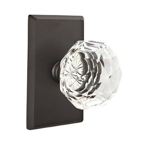 Emtek Glass Diamond Knob with