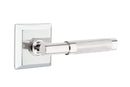 Emtek Select T-BAR Knurled Lever Concealed Screws with Quincy Rosette