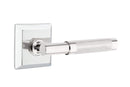 Emtek Select T-BAR Knurled Lever with Quincy Rosette