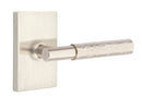 Emtek Select T-BAR Hammered Lever with Modern Rectangular Rosette