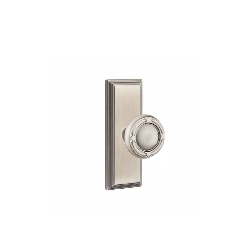 Emtek Ribbon & Reed Knob Concealed Screws With 7” Wilshire Rosette