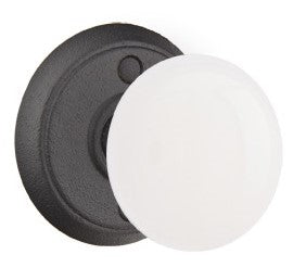 Emtek Wrought Stee Madison Ivory Knob with