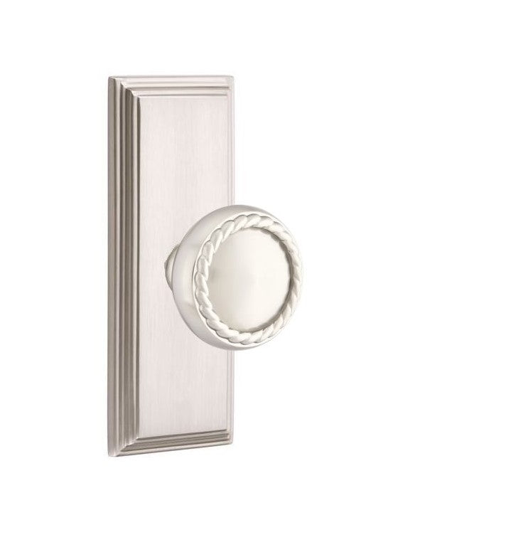 Emtek Rope Knob With 7” Wilshire Rosette