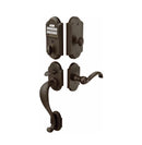 Emtek Sandcast Bronze Style Electronic Keypad Handle set with Winchester Knob