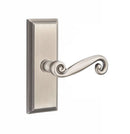 Emtek Rustic Lever with 7” Wilshire Sideplate