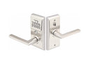 Emtek Modern Style Electronic Keypad Leverset with Select L-Square Straight Knurled Lever