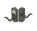 Emtek Classic Style Electronic Keypad Leverset with Ribbon & Reed Lever