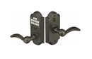 Emtek Sandcast Bronze Style Electronic Keypad Leverset with Durango Lever