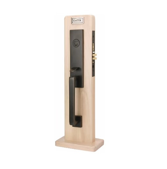 Emtek F13 Function Mormont Mortise Handleset with Freestone Knob