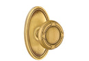 Emtek Ribbon & Reed Knob With Oval Rosette