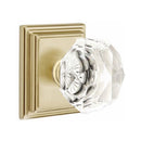 Emtek Diamond Knob Concealed Screws With Wilshire Rosette