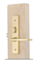 Emtek F13 Function Brisbane Mortise Handleset with Astoria Glass Knob