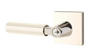 Emtek L Square Faceted Key In Lever Lockset Dummy, Pair with Square Rosette
