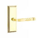 Emtek Santa Fe Lever with 7” Wilshire Sideplate