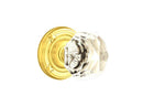 Emtek Diamond Knob Concealed Screws With Ribbon & Reed Rosette