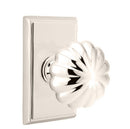 Emtek Melon Knob With Rectangular Rosette