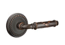 Emtek Ribbon & Reed Lever Concealed Screws with Rope Rosette