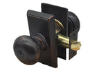 Emtek Providence Knob Key In Knob Lockset Single Cylinder with Rectangular Rosette