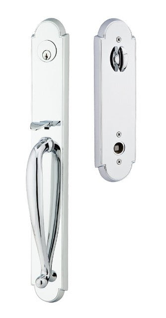 Emtek Wilmington Brass Tubular Entry set with Spoke Knob