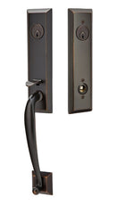Emtek Adams Brass Tubular Entry set with Dumont Lever
