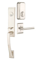 Emtek Single Cylinder Apollo Handleset EMPowered Motorized Smart Lock Upgrade With Melon Knob