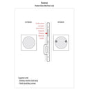 Emtek Square Pocket Door Mortise Lock