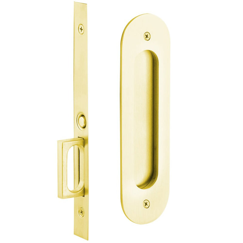 Emtek Narrow Oval Pocket Door Mortise Lock