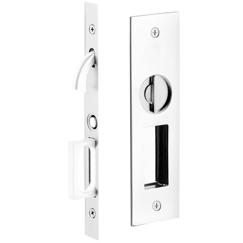 Emtek Narrow Modern Rectangular Pocket Door Mortise Lock