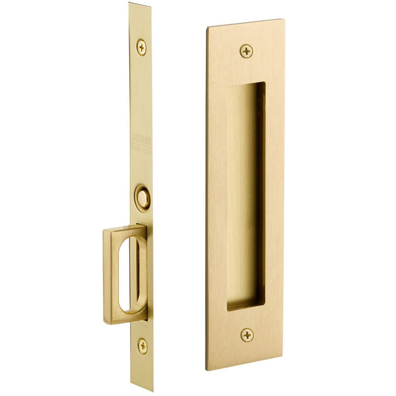 Emtek Narrow Modern Rectangular Pocket Door Mortise Lock