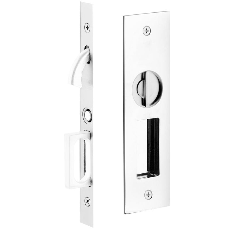 Emtek Narrow Modern Rectangular Pocket Door Mortise Lock