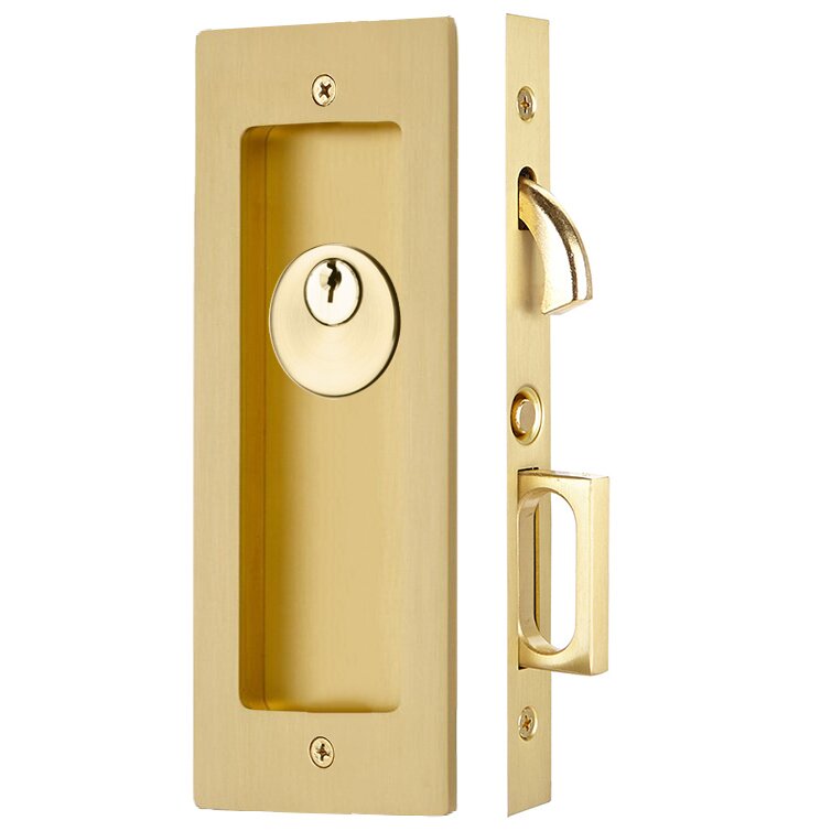 Emtek Modern Rectangular Pocket Door Mortise Lock