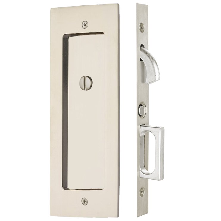 Emtek Modern Rectangular Pocket Door Mortise Lock