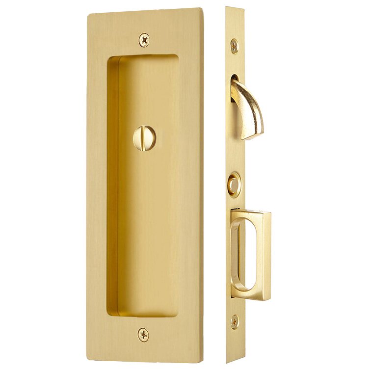 Emtek Modern Rectangular Pocket Door Mortise Lock