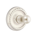 Emtek 2608 Traditional Brass Single Hook with Rope Rosette