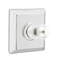 Emtek 2608 Traditional Brass Single Hook with Quincy Rosette