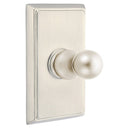 Emtek 2608 Traditional Brass Single Hook with Rectangular Rosette
