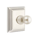 Emtek 2608 Traditional Brass Single Hook with Wilshire Rosette
