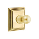 Emtek 2608 Traditional Brass Single Hook with Wilshire Rosette