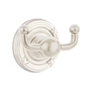 Emtek 2609 Traditional Brass Double Hook with Brass Ribbon & Read Rosette