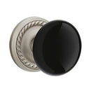 Emtek Brass Rosette Ebony Knob With Rope Rosette