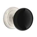 Emtek Brass Rosette Ebony Knob With Regular Rosette