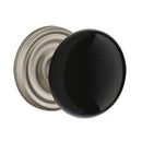 Emtek Brass Rosette Ebony Knob Concealed Screws With Regular Rosette